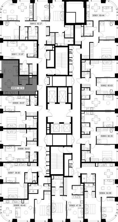 Квартира-студия, 32,1 м² — фото 2