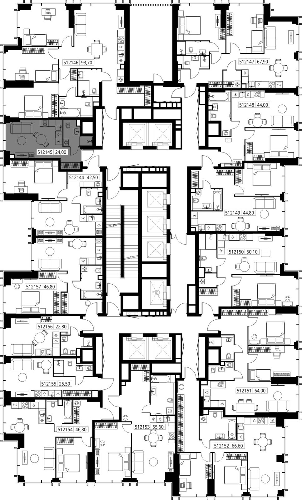 Квартира-студия, 24 м² — фото 2