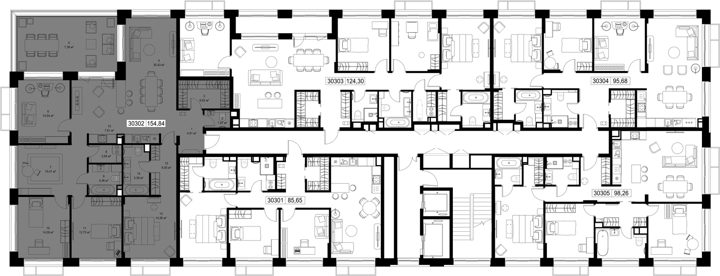4-комнатная квартира, 154,8 м² — фото 2