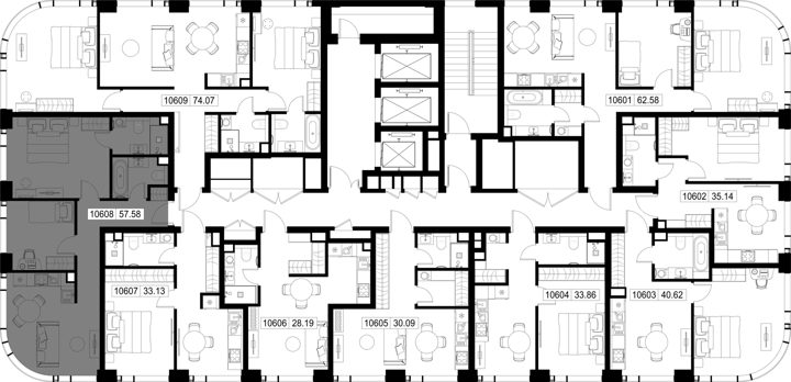 2-комнатная квартира, 57,6 м² — фото 2