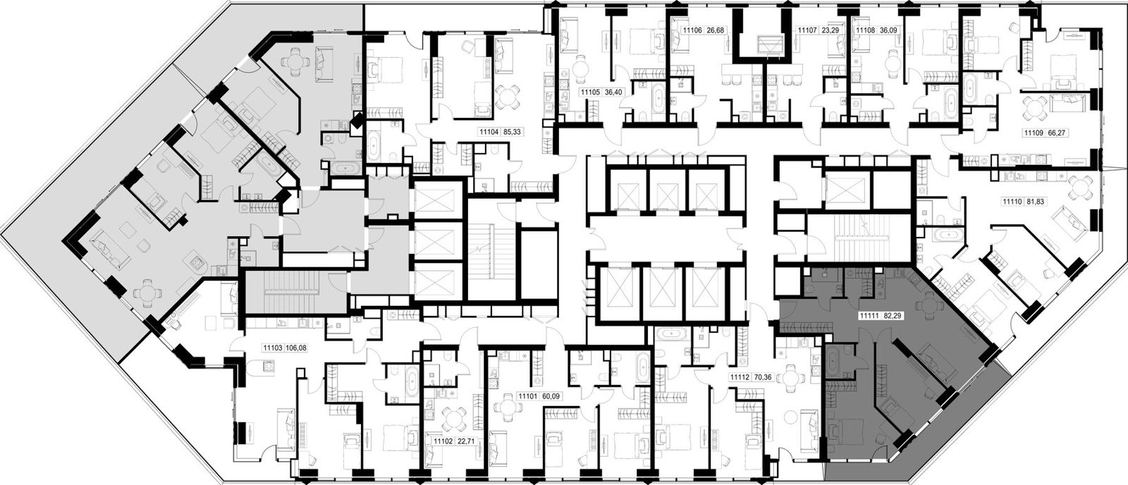 2-комнатная квартира, 82,3 м² — фото 3