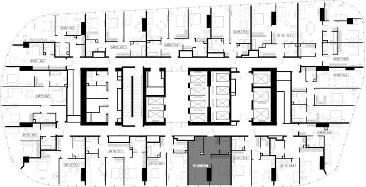 1-комнатная квартира, 52,4 м² — фото 2