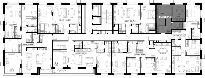 1-комнатная квартира, 39,1 м² — фото 2