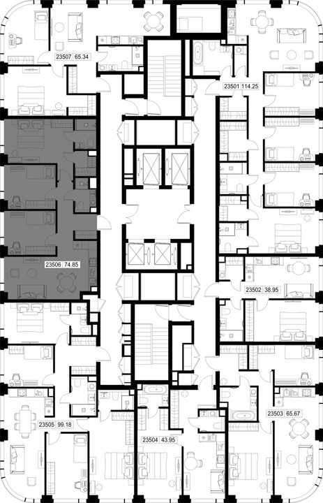 3-комнатная квартира, 74,8 м² — фото 2