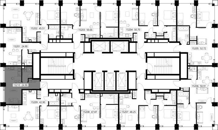 Квартира-студия, 24,9 м² — фото 2