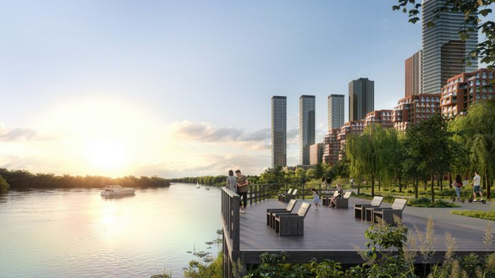 ЖК «City Bay» — Набережная на закате